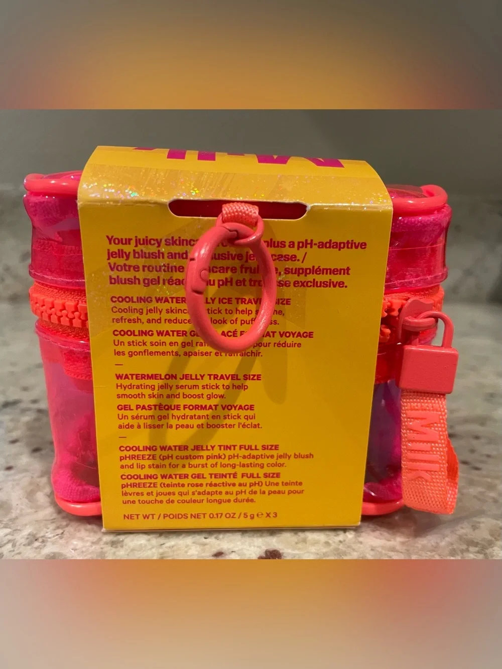 Jelly Skin Starter Pack - Pink Jelly Cosmetic Bag w/ 3 products MSRP $49